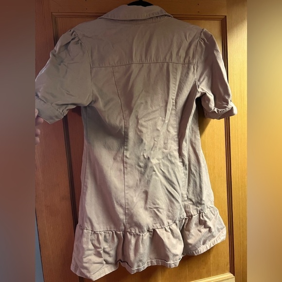 Sage Wayfarer utility mini dress women’s size small NO BELT EUC tan khaki short - Picture 7 of 7